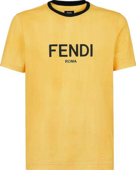 fendi shirt yellow|fendi oversized t shirt.